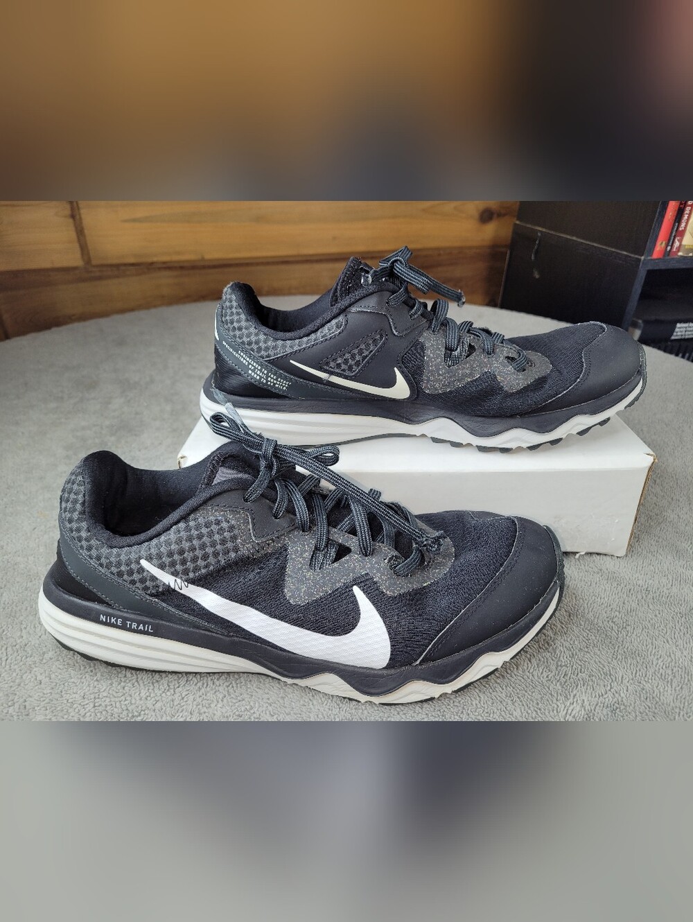 Nike Juniper Trail Shoes Womens Size 10 Black Running Sneakers CW3809-001